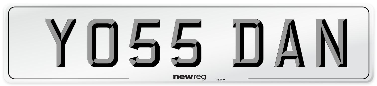 YO55 DAN Number Plate from New Reg